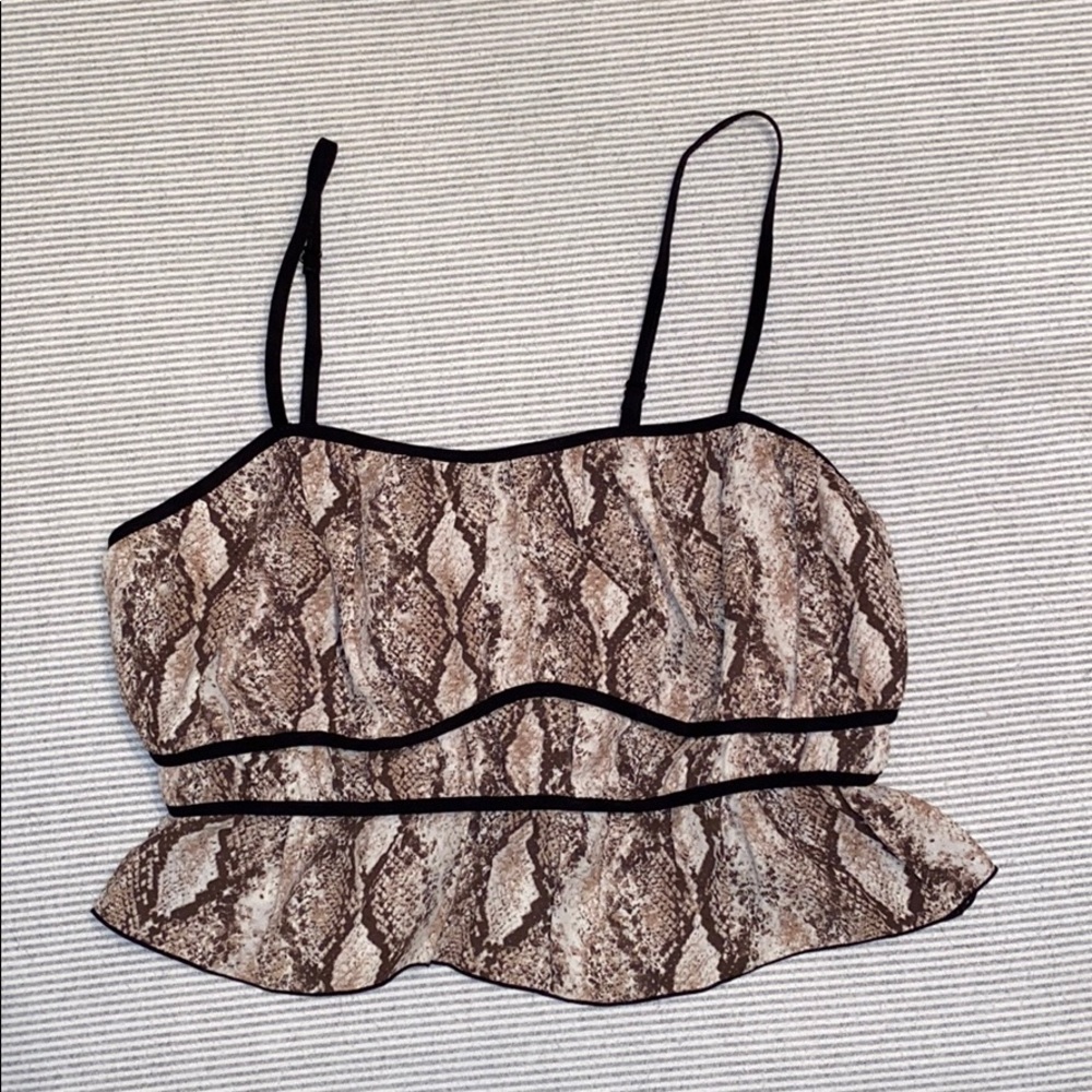 Forever 21 Snakeskin Tank Top